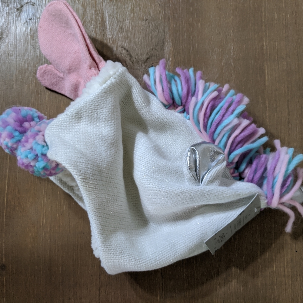 Kids Capelli Unicorn Hat & Mittens Set - Picture 4 of 6